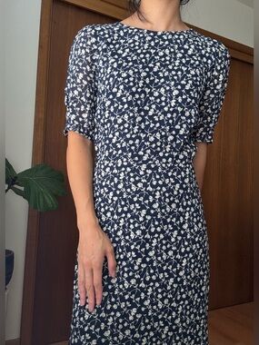 Dark navy Reformation dress
